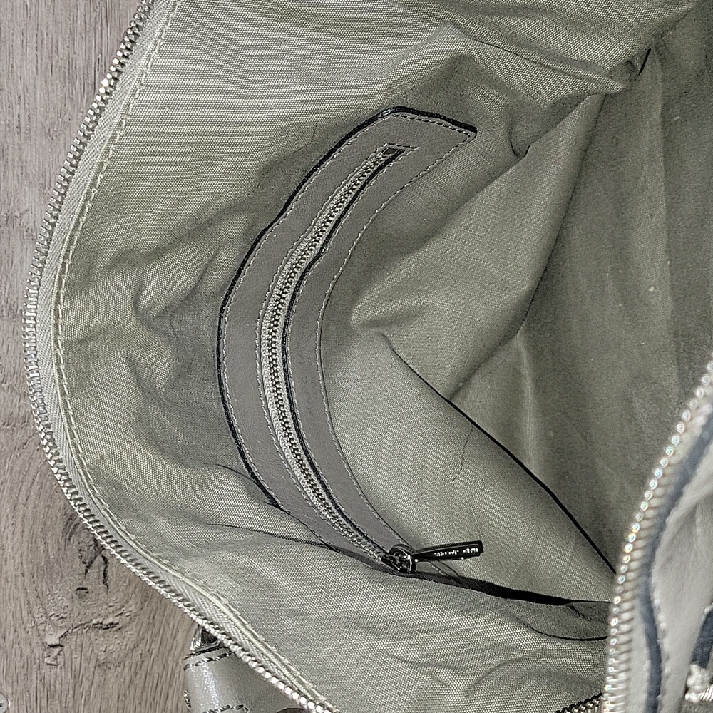 Marc Jacobs Gray Leather Satchel with Silver Hardware - Picture 13 of 15